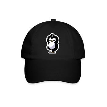 Pingouin de yoga - Casquette classique - noir/noir - Devant