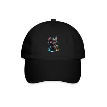 Black Kitty - Baseball Cap - black/black - Front