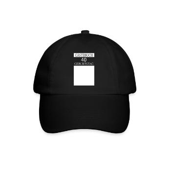 Livre d’or 40e anniversaire T-shirt Signature - Casquette classique - noir/noir - Devant