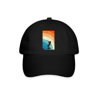 Kitesurfing - Baseballkappe - Schwarz/Schwarz - Vorne