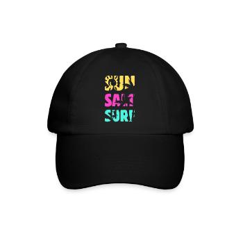 Sun Salt Surf Sommer - Baseballkappe - Schwarz/Schwarz - Vorne