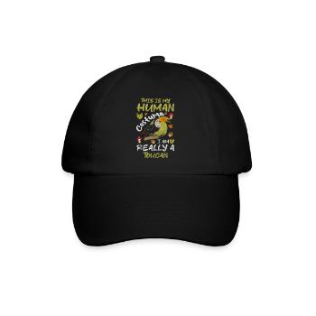 Tukan Papagei - Baseballkappe - Schwarz/Schwarz - Vorne