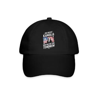 PRESEDENT KAMALA MAKING HISTORY TOMORROW - Baseball Cap - black/black - Front