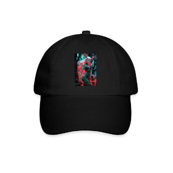 Anime Forêt Fille Manga - Casquette classique - noir/noir - Devant