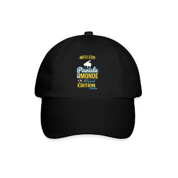 Bester Pianist der Welt - 100% Awesome - Baseballkappe - Schwarz/Schwarz - Vorne