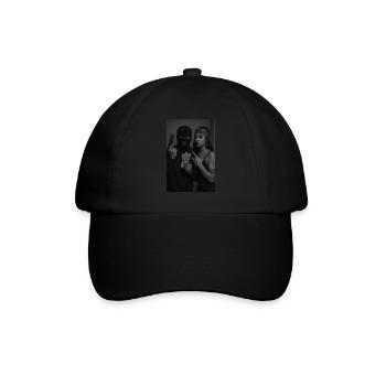 Gangster-Liebe - Baseballkappe - Schwarz/Schwarz - Vorne