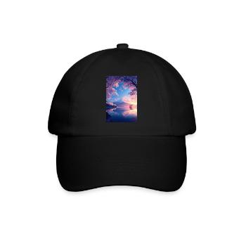 Tranquil View of Mount Fuji - Baseball Cap - black/black - Front