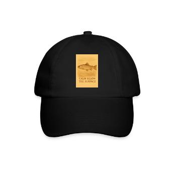 Empreinte de truite calme sous la surface - Casquette classique - noir/noir - Devant
