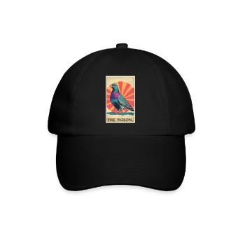 Tauben Taube - Baseballkappe - Schwarz/Schwarz - Vorne