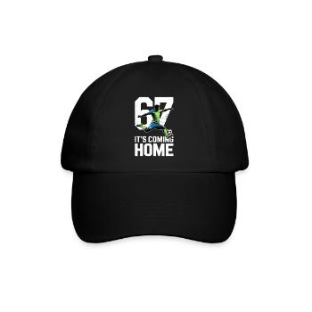 67 – Soccer - Baseball Cap - black/black - Front