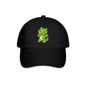Green Dragon Friend - Baseball Cap - black/black - Front