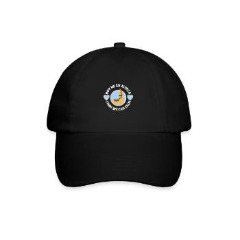 Kauf Mir Ein Alpaka Lustiges Alpaka - Baseballkappe - Schwarz/Schwarz - Vorne