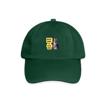 Miaou jusqu’à votre impression d’art King - Casquette classique - vert bouteille - Devant