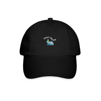 Endlich Kreuzfahrt Kreuzfahrtschiff - Baseballkappe - Schwarz/Schwarz - Vorne