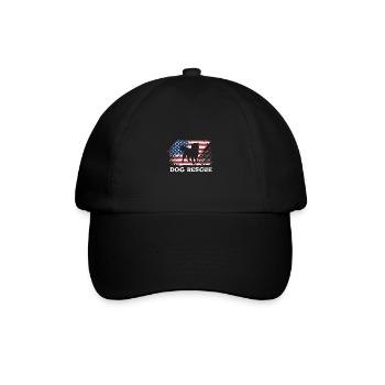 Dog Rescue Animal Rights Animal Rescue Animal Shelter - Baseball Cap - black/black - Front