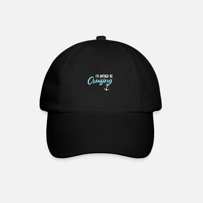 Kreuzfahrt Kreuzfahrtschiff - Baseballkappe - Schwarz/Schwarz