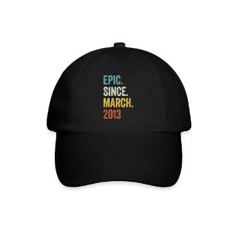 10 ans épiques depuis mars 2013 10e anniversaire - Casquette classique - noir/noir - Devant