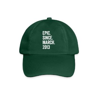 10 ans épiques depuis mars 2013 10e anniversaire - Casquette classique - vert bouteille - Devant