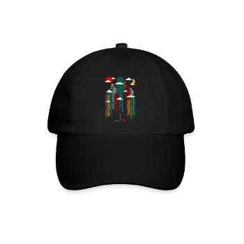 Abstract moderne - Urban modern colorful building - Baseball Cap - black/black - Front