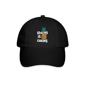 Ananas Fruit tropical hawaïen - Casquette classique - noir/noir - Devant