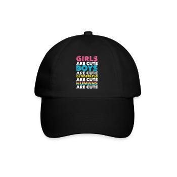 Pan Gift LGBT Saying Pansexual - Baseball Cap - black/black - Front