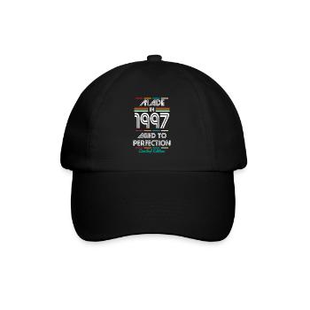 25th Birthday - Made in 1997 - Baseball Cap - black/black - Front