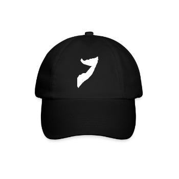 Drapeau de la carte de la Somalie - Casquette classique - noir/noir - Devant
