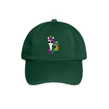LGBTQ Mariée Lama Licorne Arc-en-ciel Enterrement de vie de garçon - Casquette classique - vert bouteille - Devant