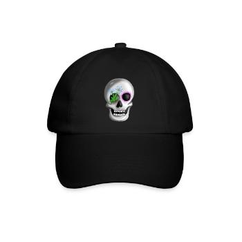 Le culte mexicain de la tête de mort Jour des morts Skull - Casquette classique - noir/noir - Devant