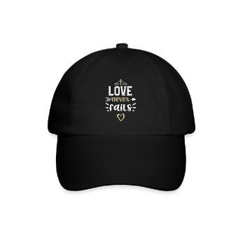 Love never fails - Jesus - Baseball Cap - black/black - Front