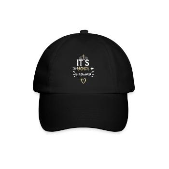 C’est ton anniversaire - Jésus - Casquette classique - noir/noir - Devant