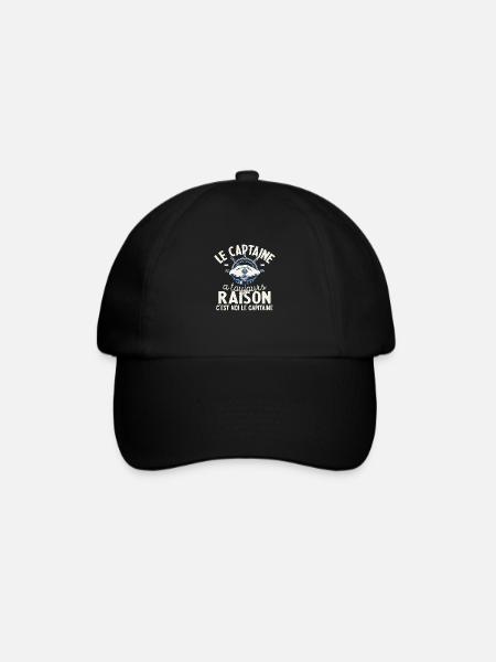 Le Capitaine A Toujours Raison C'est Moi Captain - Casquette classique - noir/noir
