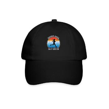 Runner Mama Funny Marathon Running Mother's day - Baseball Cap - black/black - Front