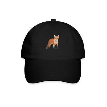 kleiner Fuchs - Baseballkappe - Schwarz/Schwarz - Vorne
