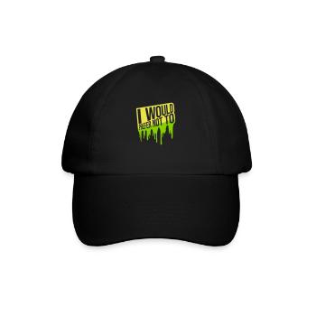 I prefer not to - Baseball Cap - black/black - Front
