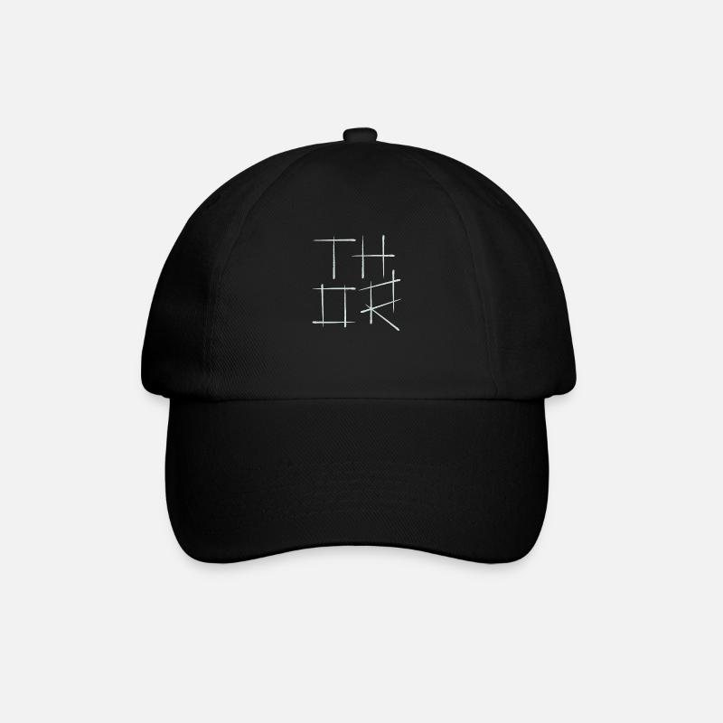 thor - Baseballkappe - Schwarz/Schwarz