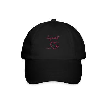 tu as trouvé mon cœur en allemand - Casquette classique - noir/noir - Devant