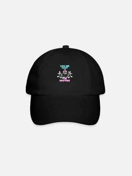 Lick me fast i'm dripping - Casquette classique - noir/noir