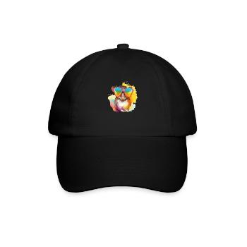 Mix la musaraigne à lunettes - Casquette classique - noir/noir - Devant