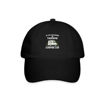 Camping Je N'ai Pas Besoin de Thérapie Camping Car - Casquette classique - noir/noir - Devant