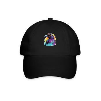 Master Raven - Baseball Cap - black/black - Front