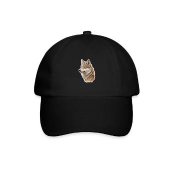 Loup - Casquette classique - noir/noir - Devant