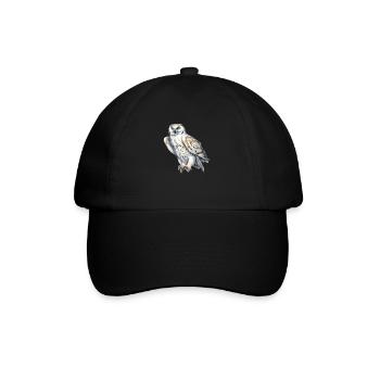 SnowyOwl 05 - Baseballkappe - Schwarz/Schwarz - Vorne