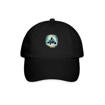 quad et tout terrain - Casquette classique - noir/noir - Devant