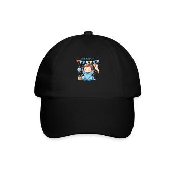 It s a Boy - Baseballkappe - Schwarz/Schwarz - Vorne