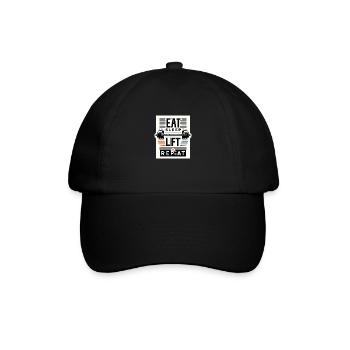 Gym Mantra Fett - Baseballkappe - Schwarz/Schwarz - Vorne