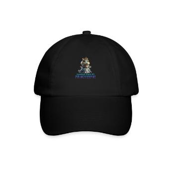 Kroko Prinzessin 03 - Baseballkappe - Schwarz/Schwarz - Vorne
