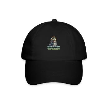 Kroko Prinzessin 01 - Baseballkappe - Schwarz/Schwarz - Vorne