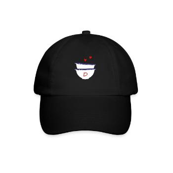 Lettre D bols breton - Casquette classique - noir/noir - Devant
