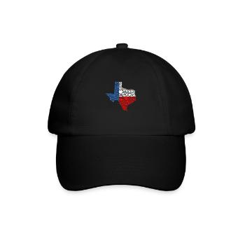 Texas Heart - Baseballkappe - Schwarz/Schwarz - Vorne